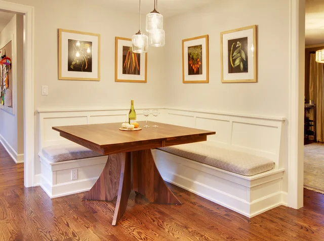 Built in kitchen breakfast nook bench
