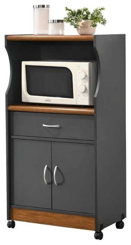 Microwave stand with drawer