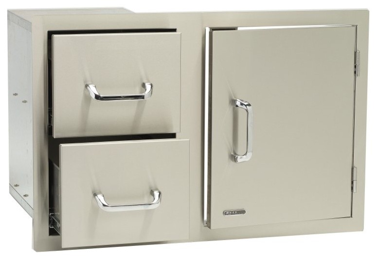 Stainless steel cabinet doors