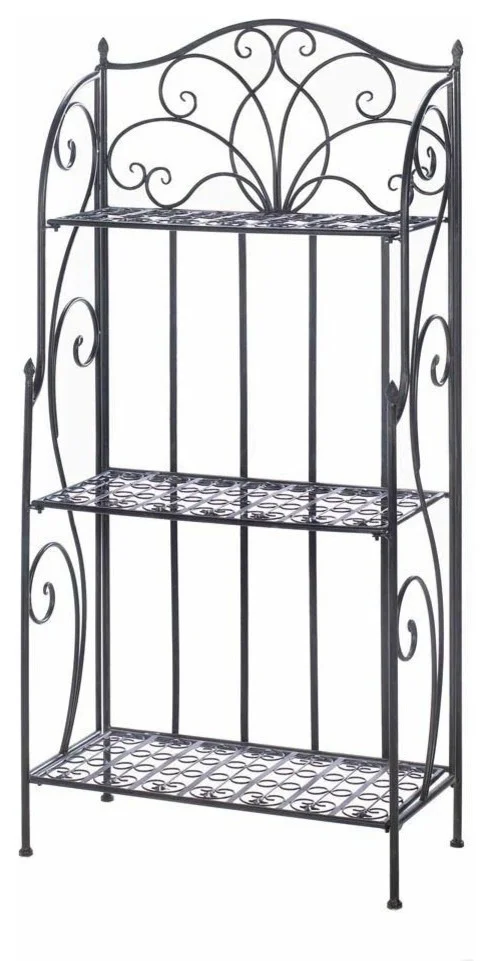 Wrought iron microwave stand
