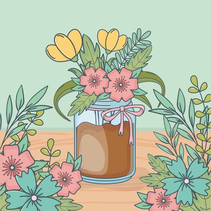 mason jar vase