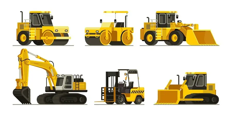 types of heavy equipment