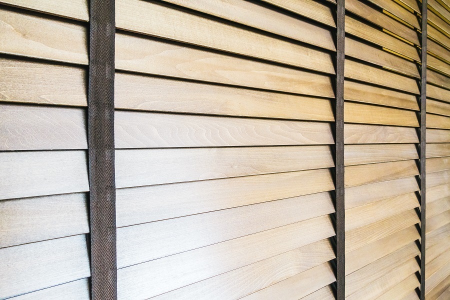 wooden blinds