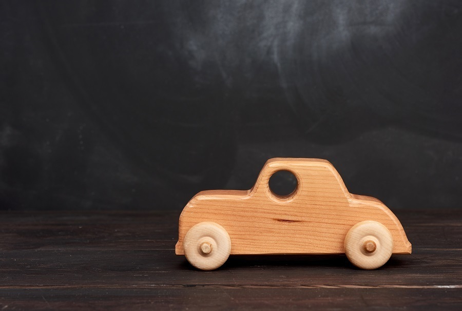 wooden toy car