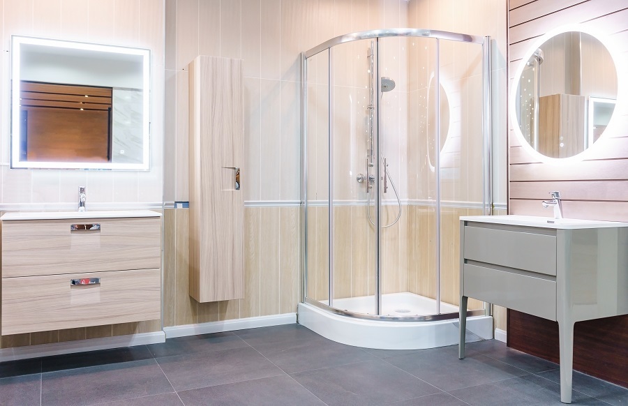 glass shower enclosure