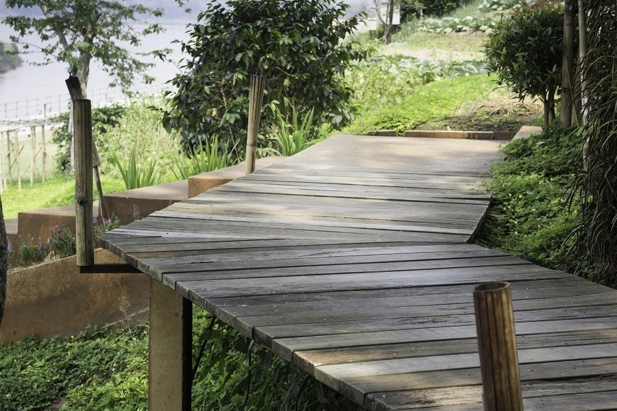 Wooden walkway