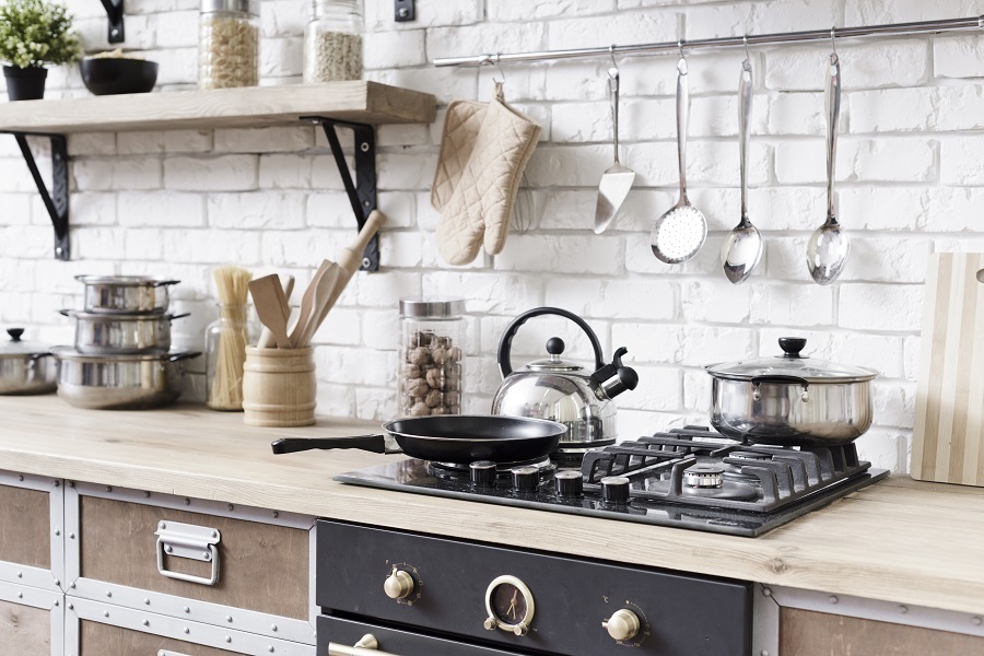 kitchen floating shelves