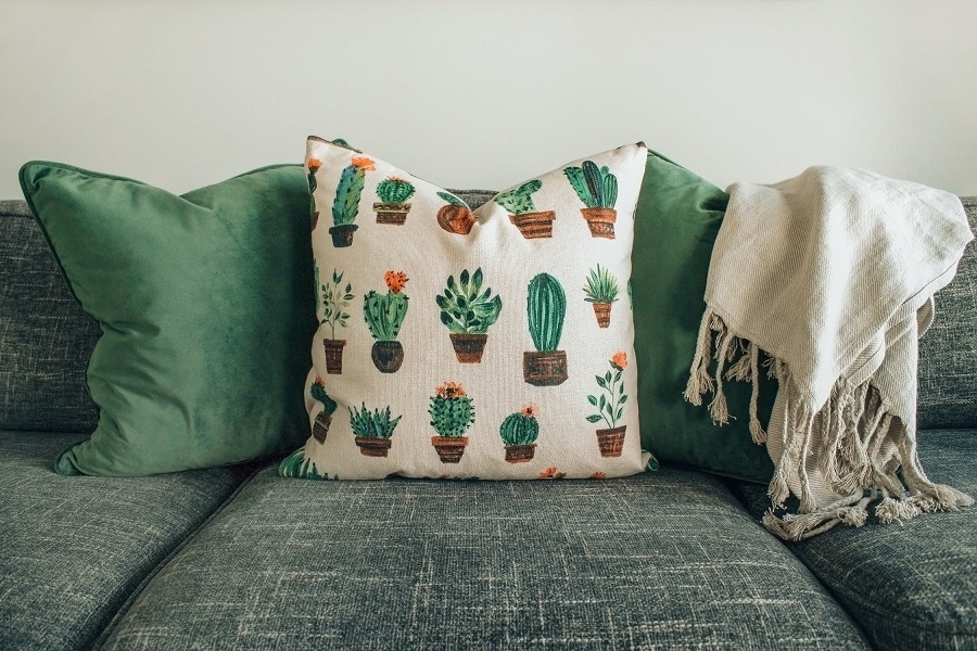 pattern throw pillow