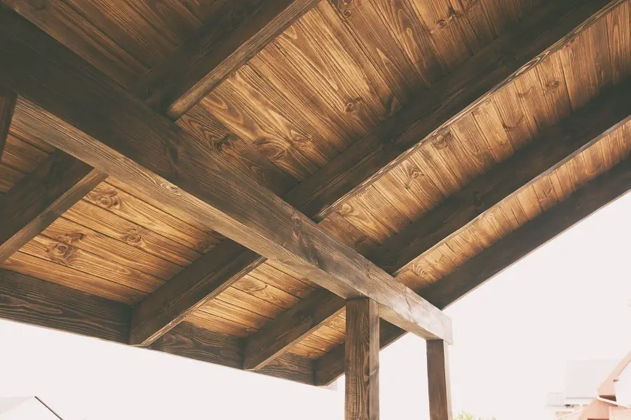 wooden roof