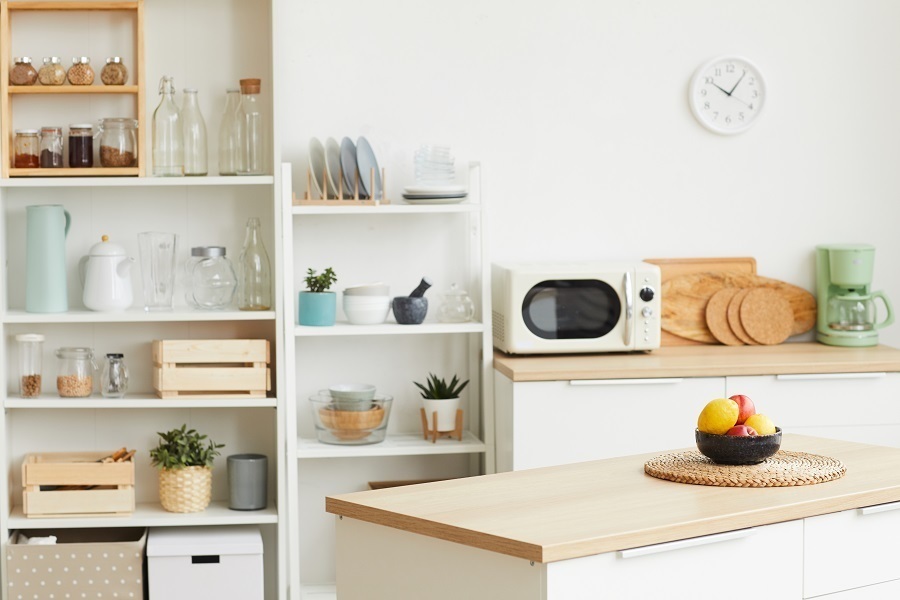 kitchen shelf risers