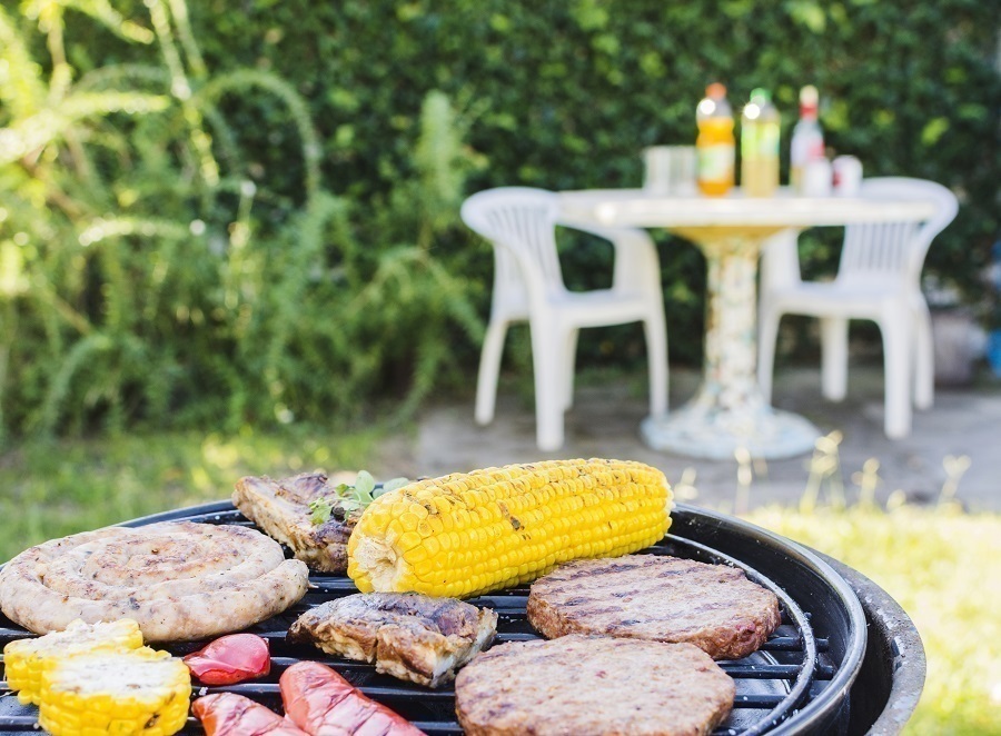 backyard bbq area