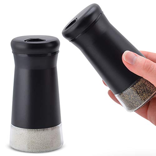 Home EC Premium Salt and Pepper Shakers with Adjustable Pour Holes