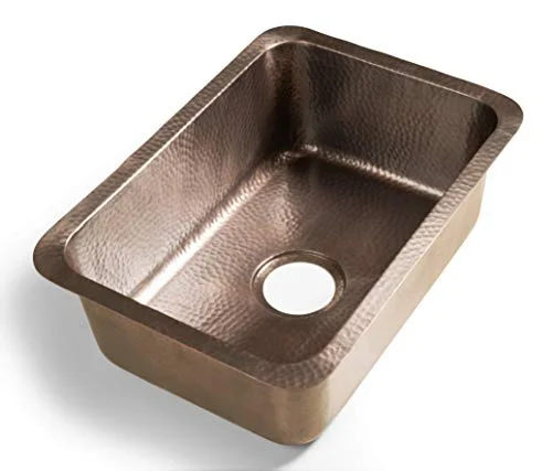 Monarch Abode Pure Copper Hand Hammered Single Bowl Kitchen Sink