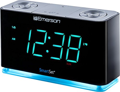 Emerson SmartSet Alarm Clock Radio with Bluetooth Speaker
