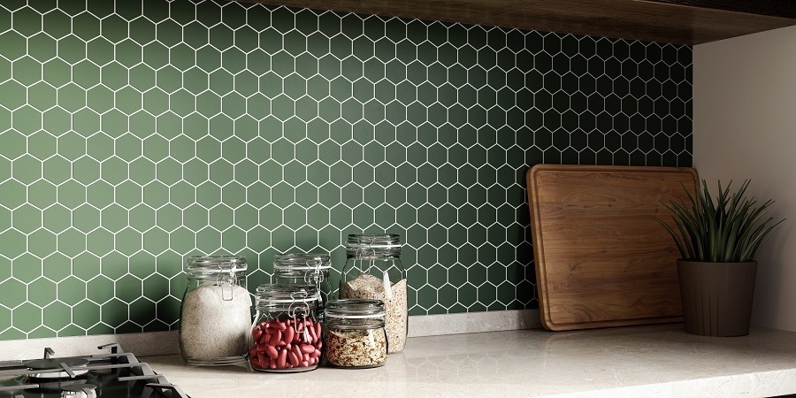 Mosaic backsplash