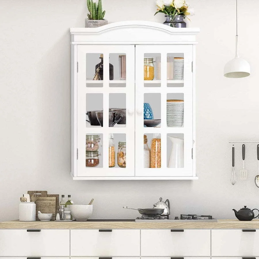 glass-door kitchen cabinet