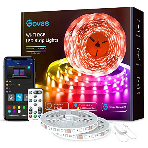 Govee 65.6ft Alexa Led Strip Lights, Smart Wifi