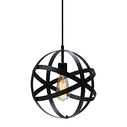Kingso Industrial Metal Pendant Light, Spherical