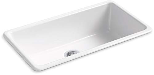 Kohler 5707-0 Iron/tones Kitchen Sink, White