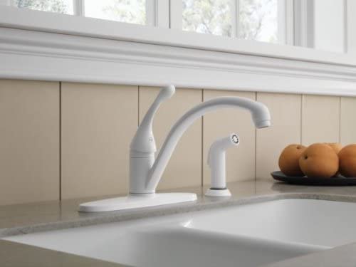 single handle kitchen faucet with sprayer