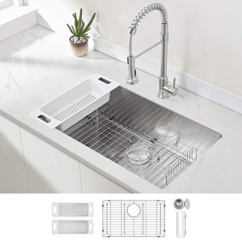 Modena Undermount Kitchen Sink Set, 16-gauge