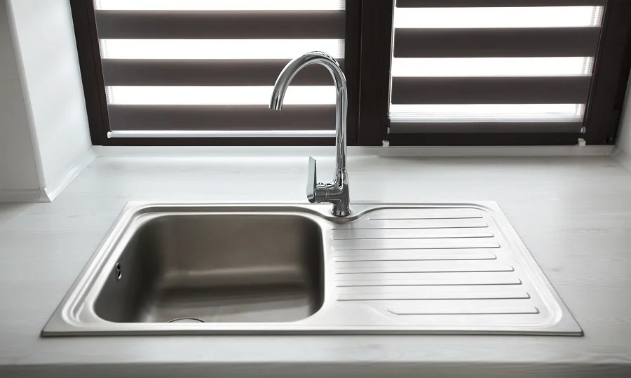 drop in kitchen sink with drainboard