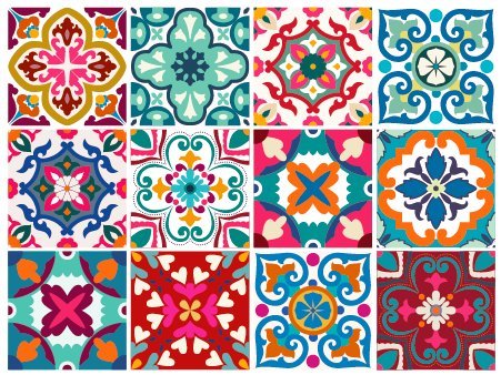 Florencia Decorative Tile Stickers Set 12 Units