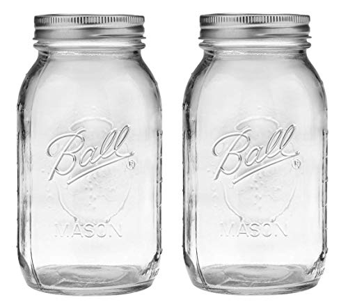 Ball Regular Mouth 32-ounces Mason Jar With Lids