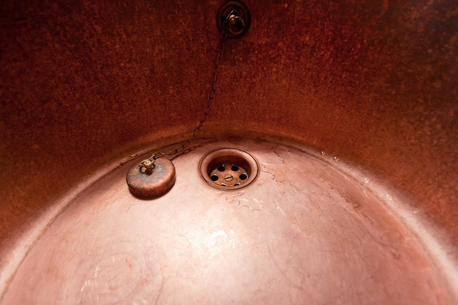 copper sink