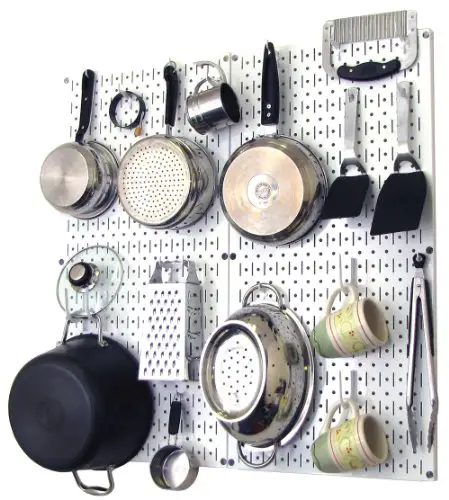 Wall Control Kitchen Pegboard Organizer Pots And
