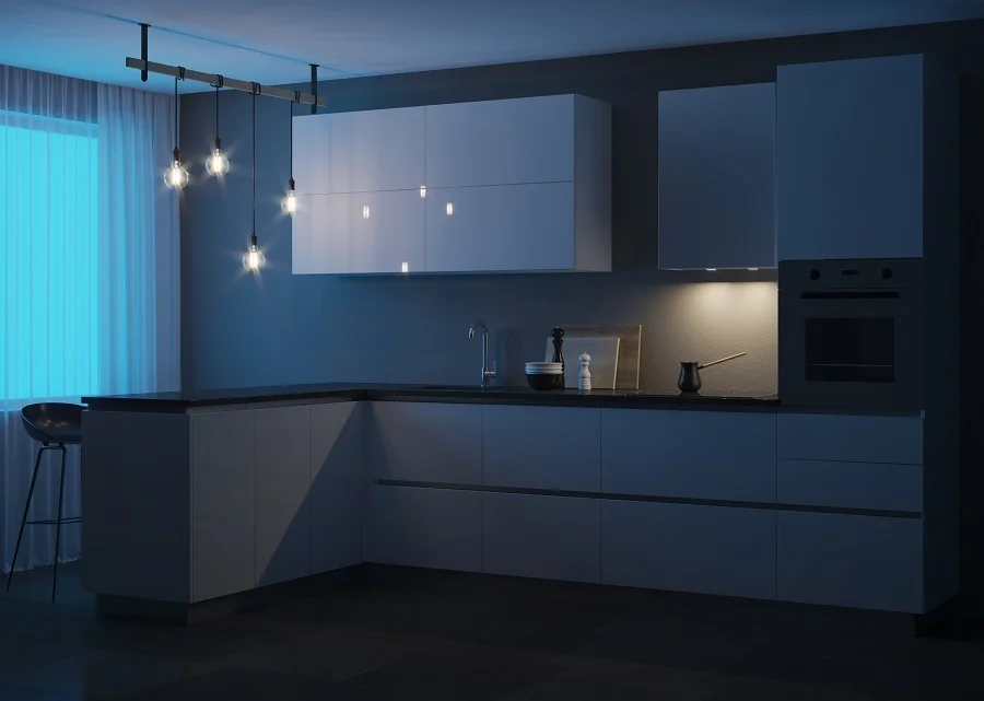 dim kitchen lighting