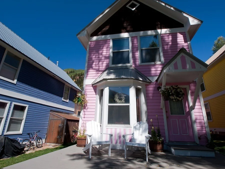 house painted pink