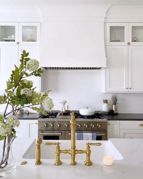 White Marble Countertop black kitchen countertop