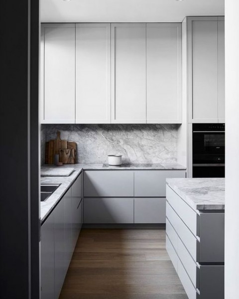 Shades of Grey Kitchen kitchen with grey cabinets