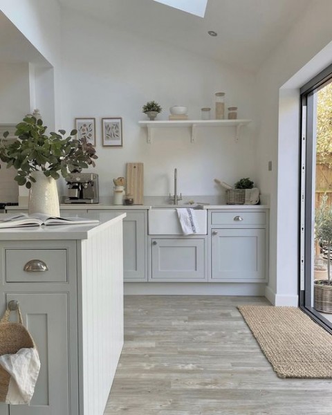 Gemma's Grey Cabinet Kitchen kitchen with grey cabinets