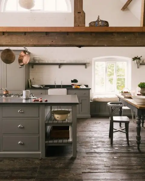 deVOL Kitchens kitchen with grey cabinets