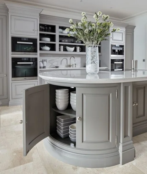 Stylish Grey Kitchen kitchen with grey cabinets
