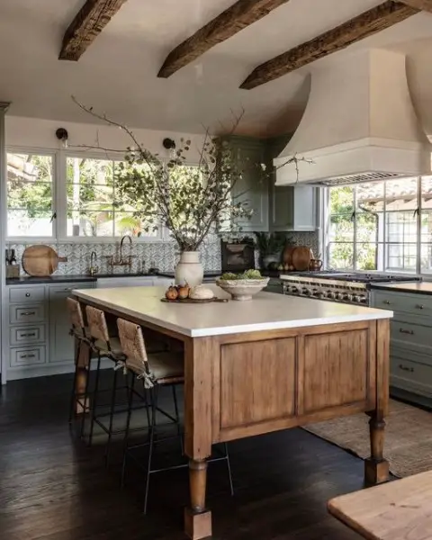 Santa Barbara Kitchen kitchen with island and dining table