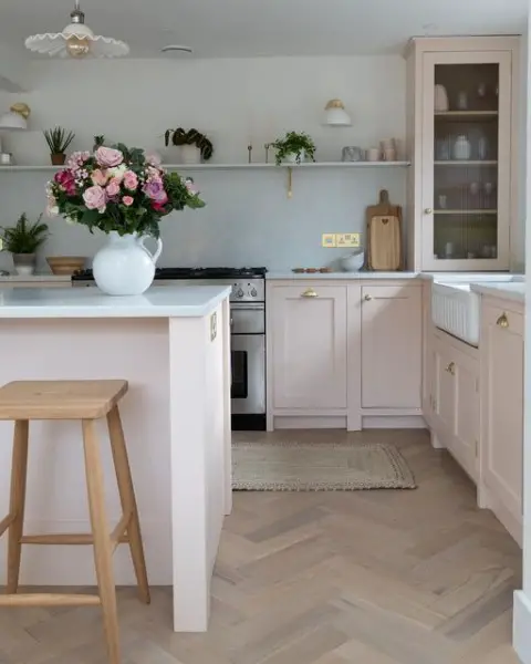 Sarah kitchen with island and dining table