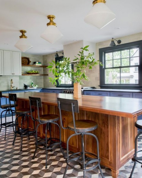 Jane Beiles Photography kitchen with tile flooring