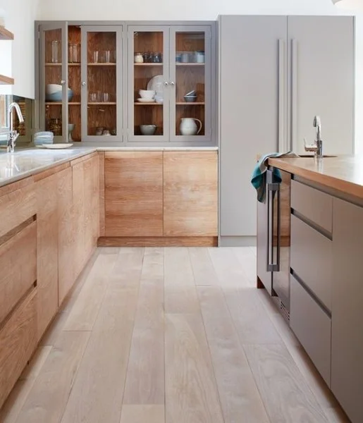 Brancaster Marshes oak kitchen cabinets