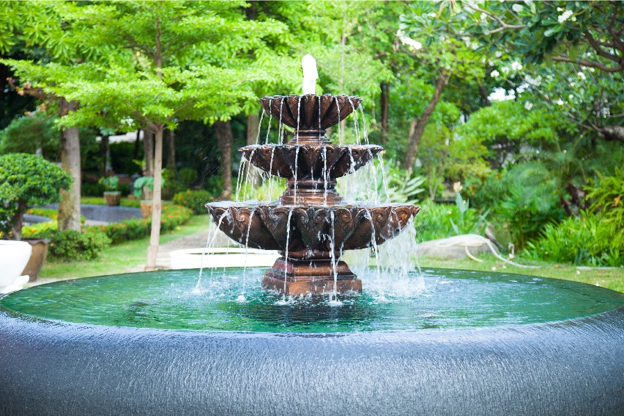 garden fountain