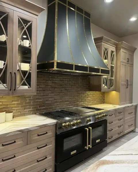 Absolute Kitchen Goals kitchen with black appliances