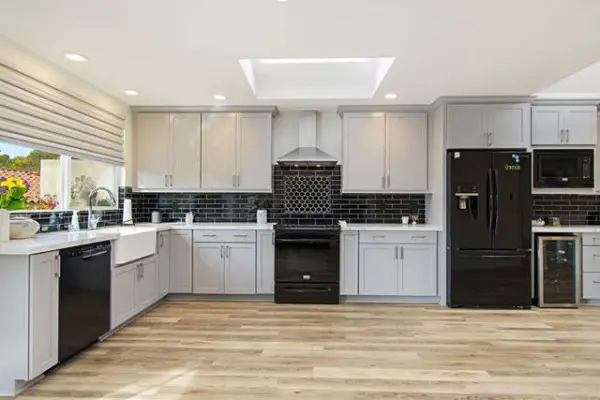 Classic Home Improvements Kitchen Remodel kitchen with black appliances
