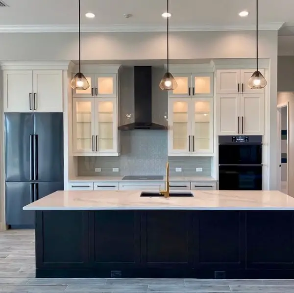 Refreshing and Clean Kitchen with Black Appliances kitchen with black appliances