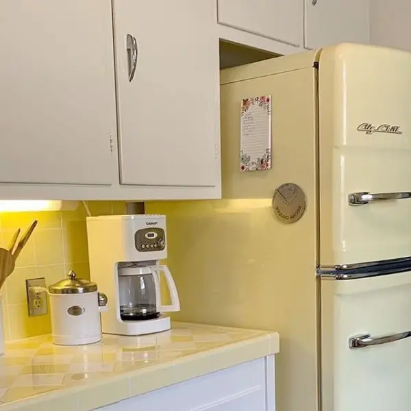Big Chill Lemon Kitchen kitchen with yellow walls