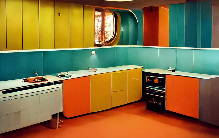 Colorful Backsplash kitchen