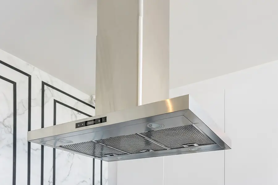 Kitchen Island with vent