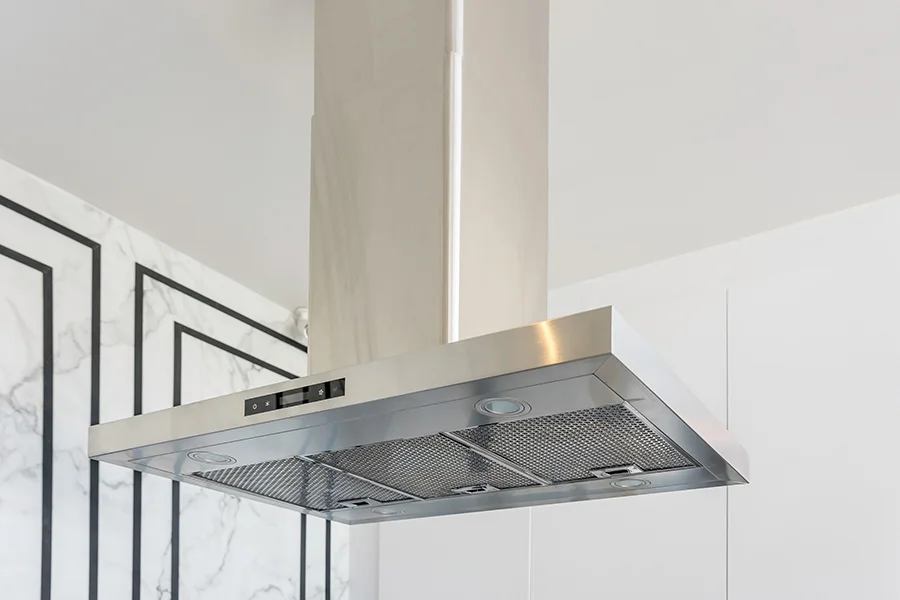 Kitchen Island with vent