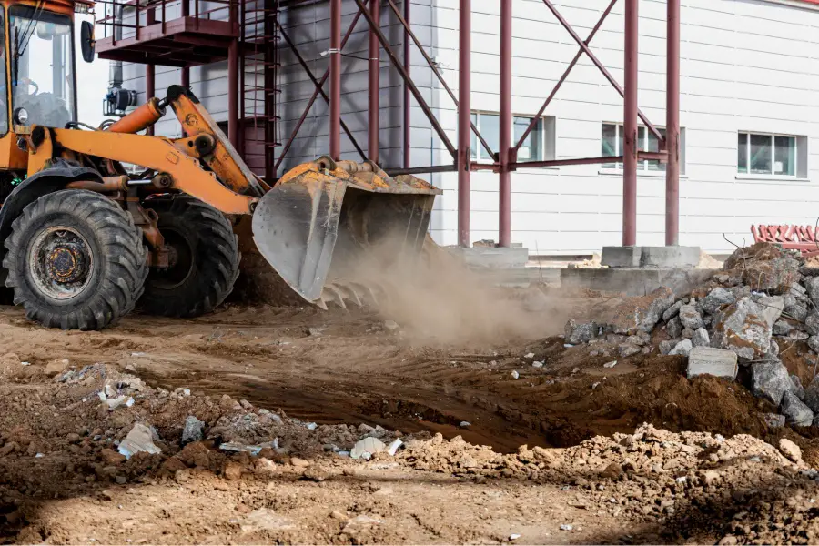 building site excavation